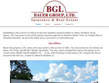 Tablet Screenshot of baueragencyinc.com